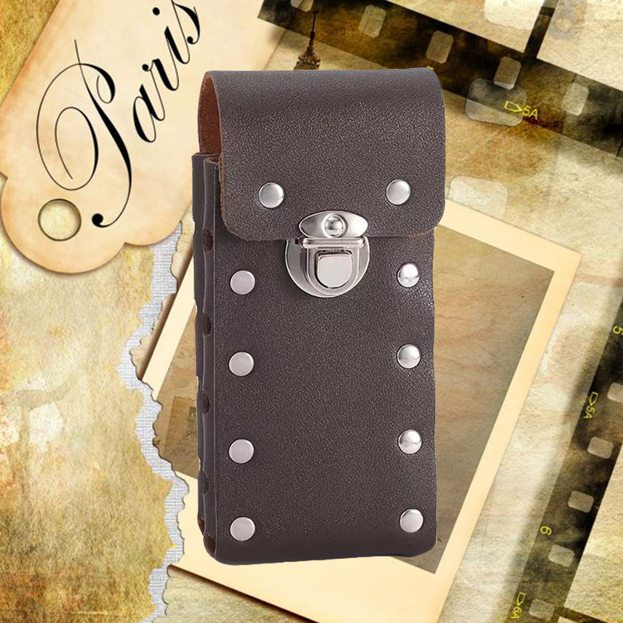 Men's Vertical Design Mobile Construction Site Work Phone Bags