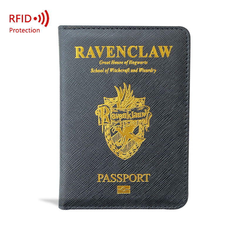 Cross Pattern Passport Cover Leather Position Card Holder