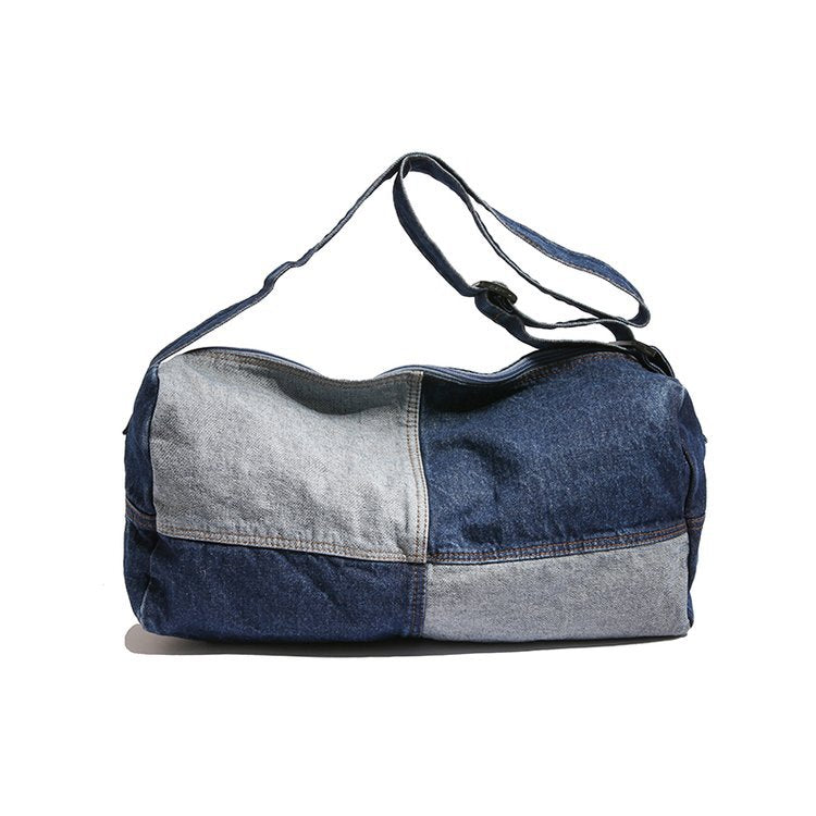 Women's & Men's Large Capacity Denim Canvas Class Difference Women's Shoulder Bag