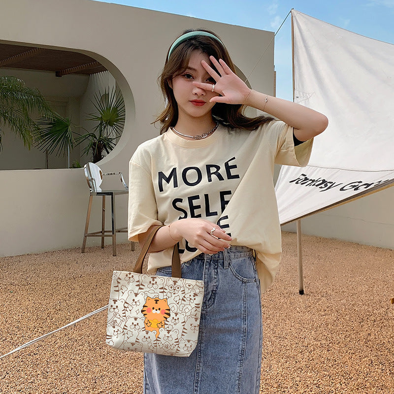 Women's Canvas Lunch Hand Holding Gift Handbags