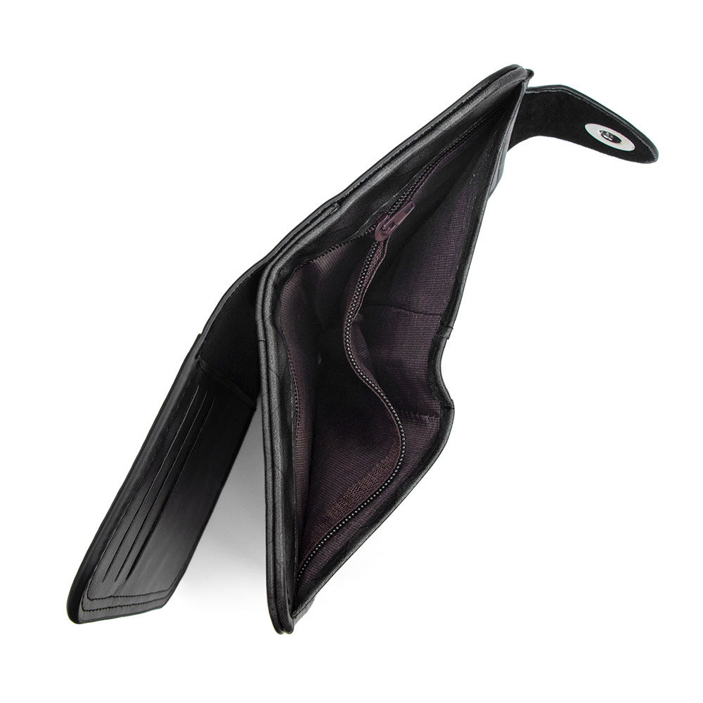 Men's Vertical Business Personality Versatility Portable Embossed Men's Wallet