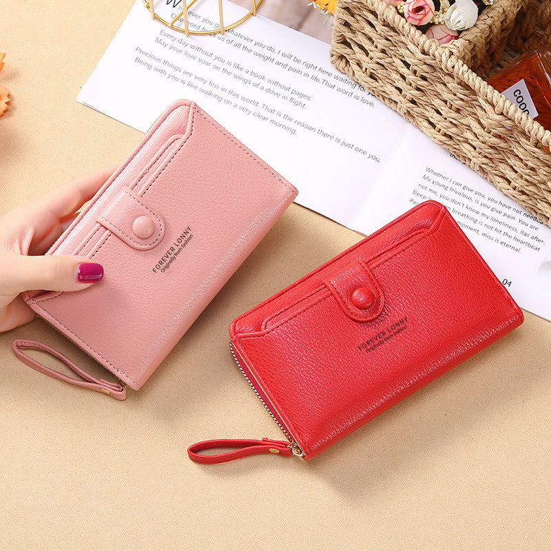 Women's Strap Clutch Fashion Korean Style Long Ladies Wallet