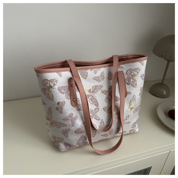 Women's Butterfly Summer Popular Western Style Leisure Large Capacity Figured Women's Shoulder Bag