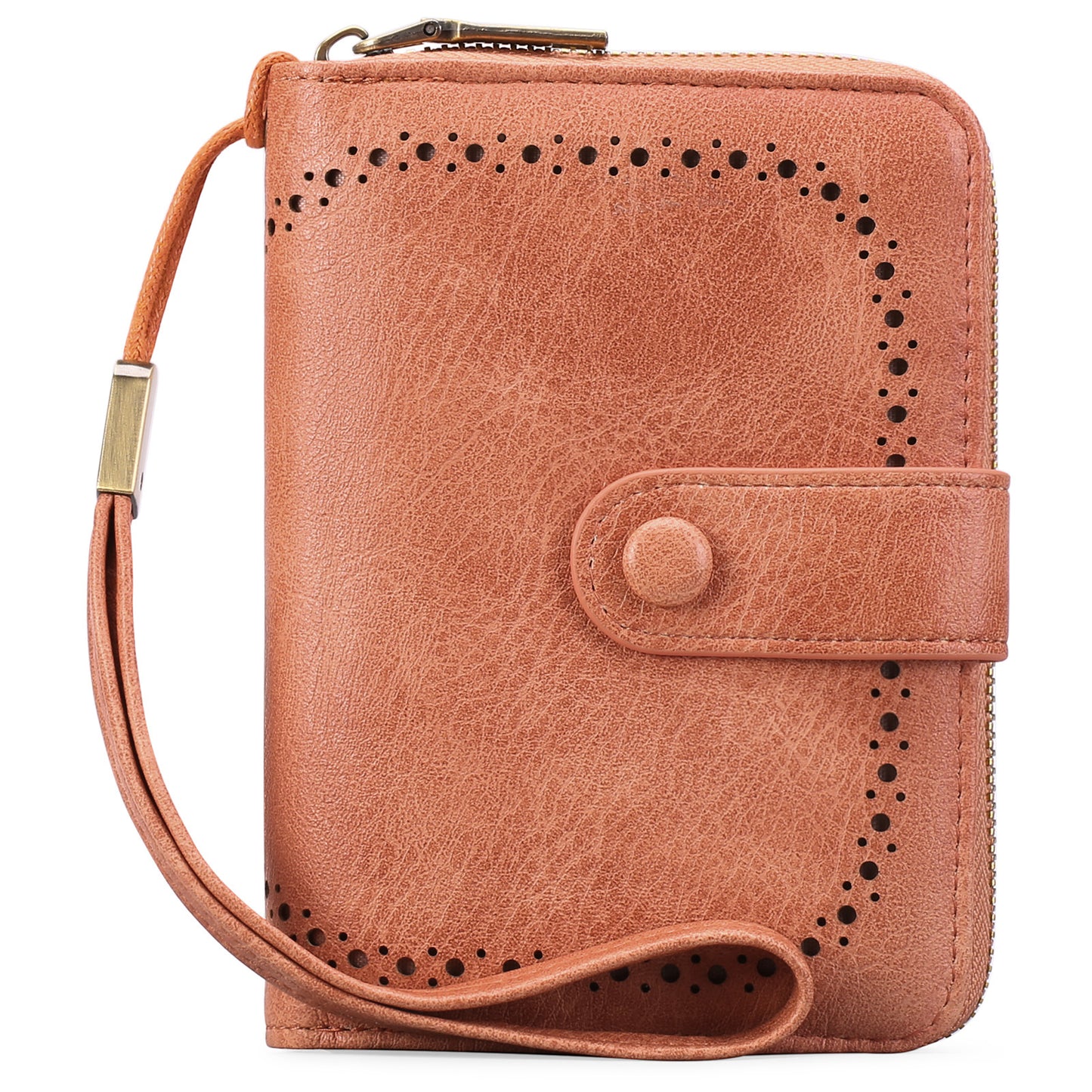 Women's Retro Oil Wax Skin Expanding Card Holder