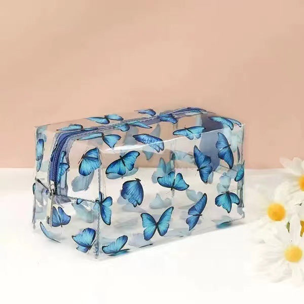 Women's Printed Fruit Cute Transparent Portable Storage Cosmetic Bags