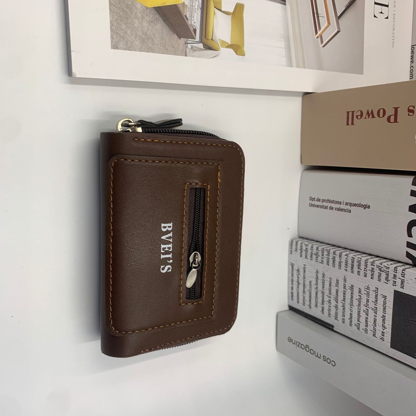 Men's Popular Expanding Document Fashion Zipper Card Holder