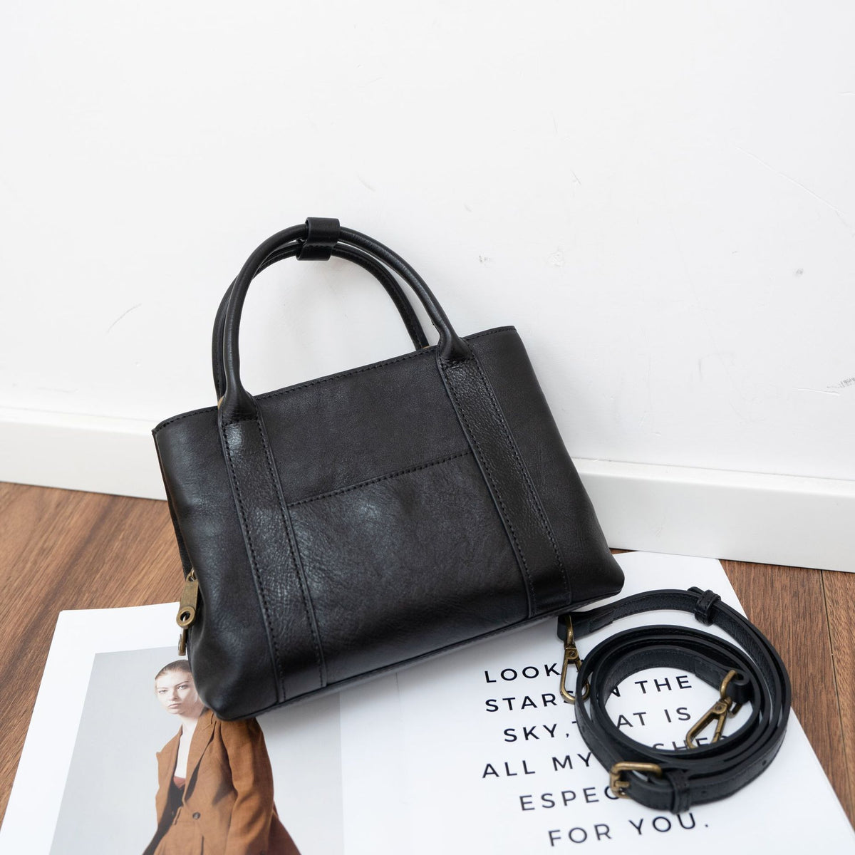 Style Vegetable Tanning Cowhide Lady's Characteristic Temperament Portable One Genuine Bags