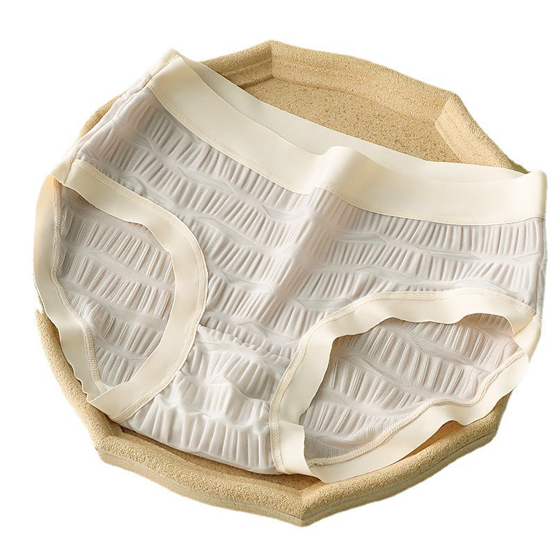 Summer Ice Silk Thin Seersucker Underwear Breathable Panties