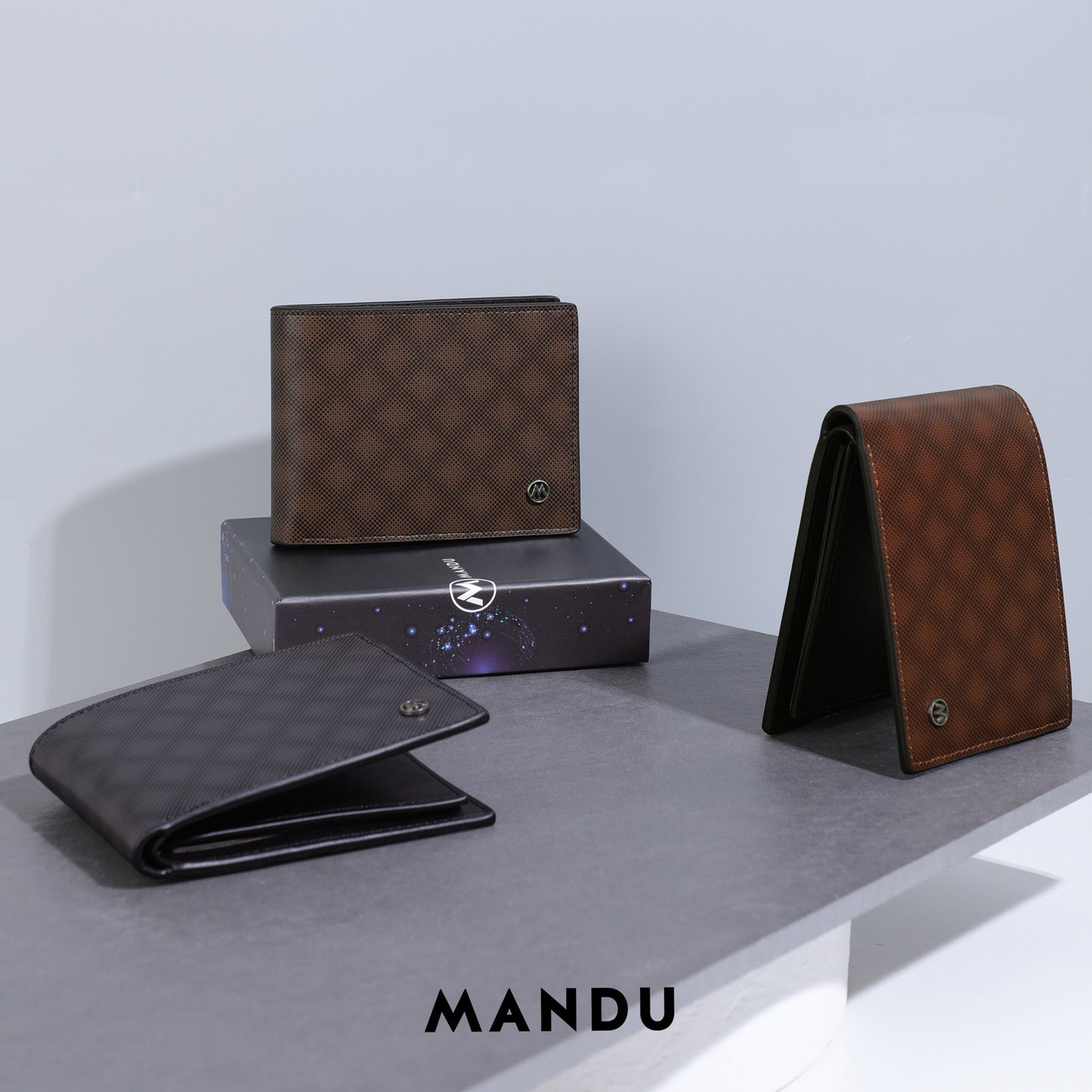 Men's Elegant Graceful New Creative Plaid Men's Wallets