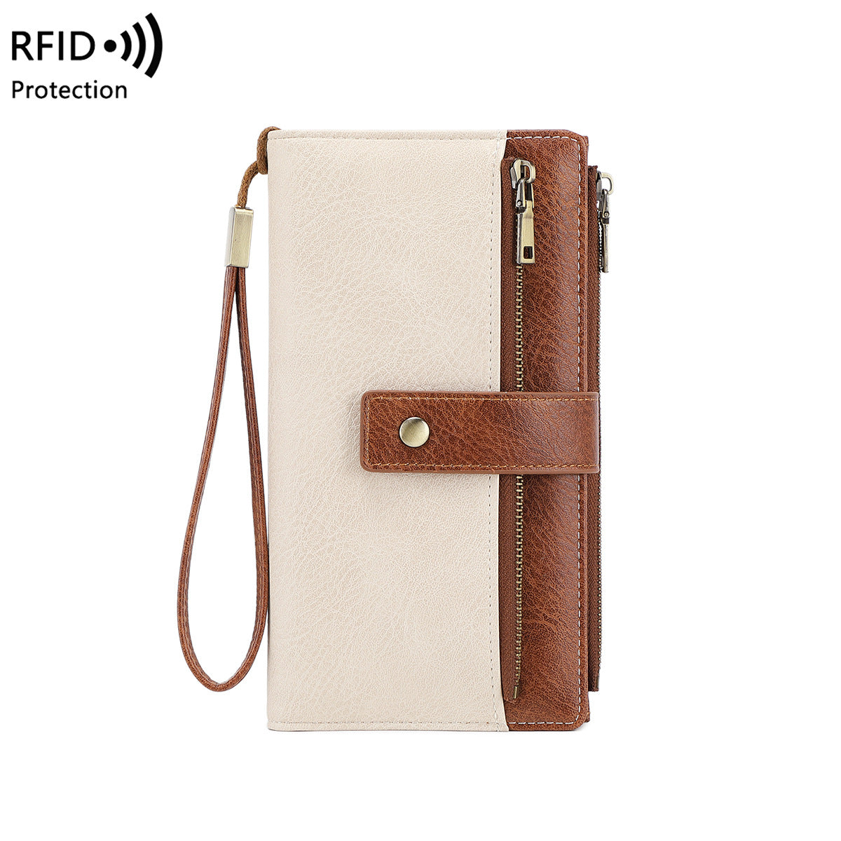 Women's Swiping Long Fashion Retro Multiple Slots Handbags