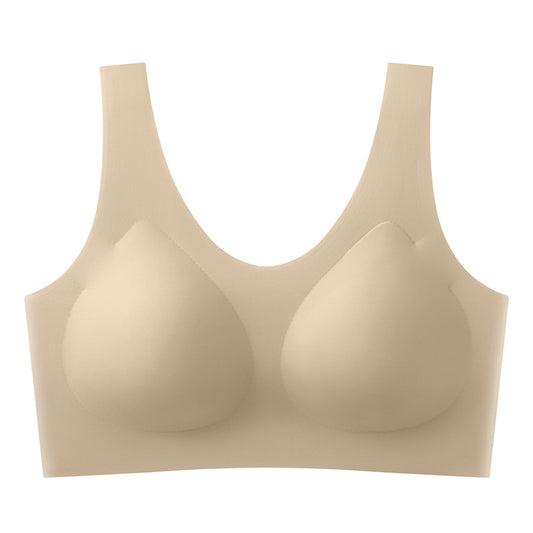 Women's Underwear Ice Silk Breathable Small Chest Push Bras