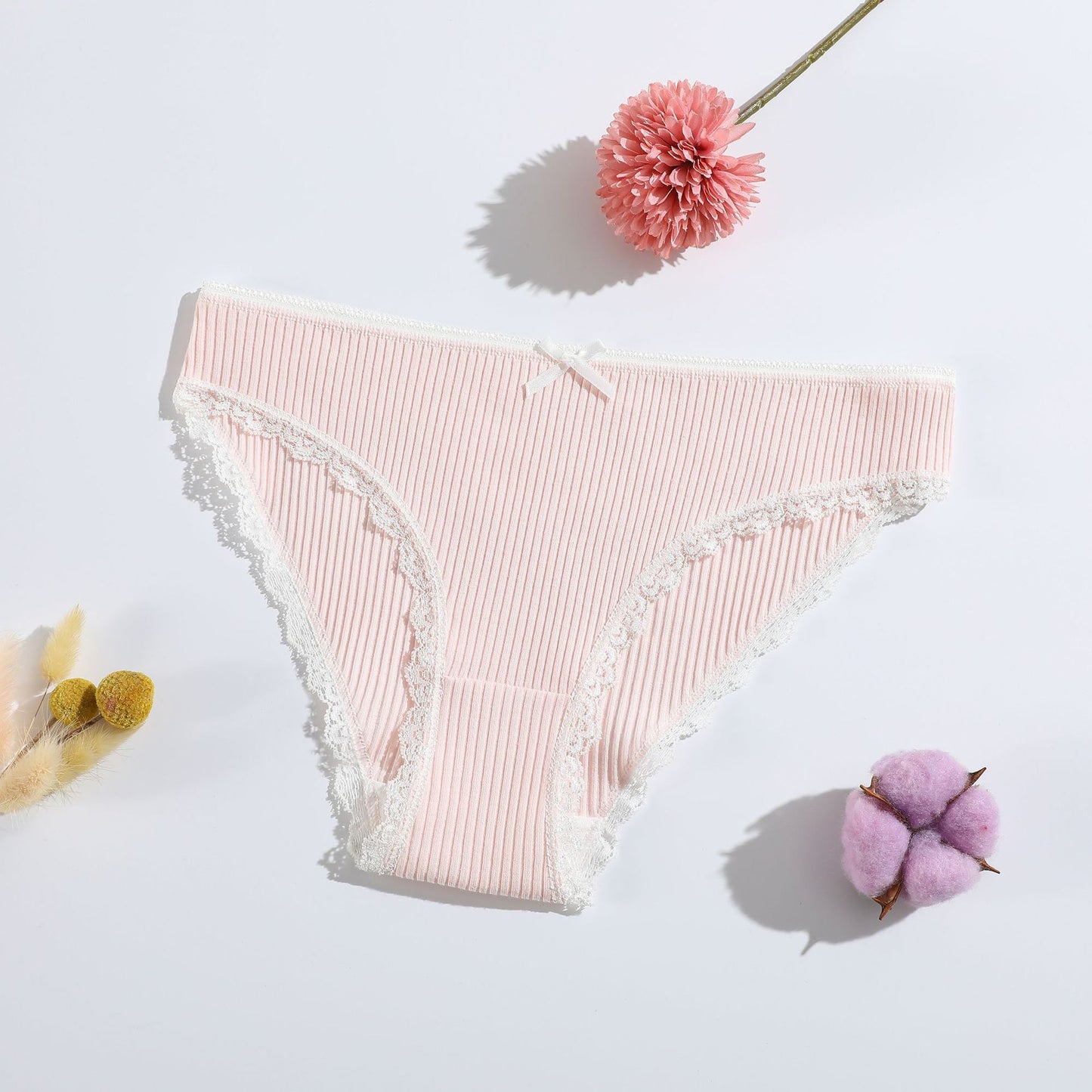 Women's Thread Briefs Solid Color Low Waist Panties
