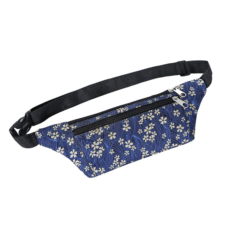 Women's Printed Running Invisible Body Money Collection Men's Waist Packs
