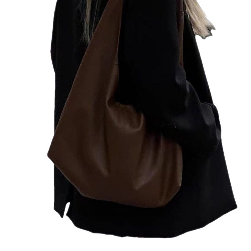 Lychee Pattern Korean Style Minority Simple High-grade Lazy Large Women's Shoulder Bag