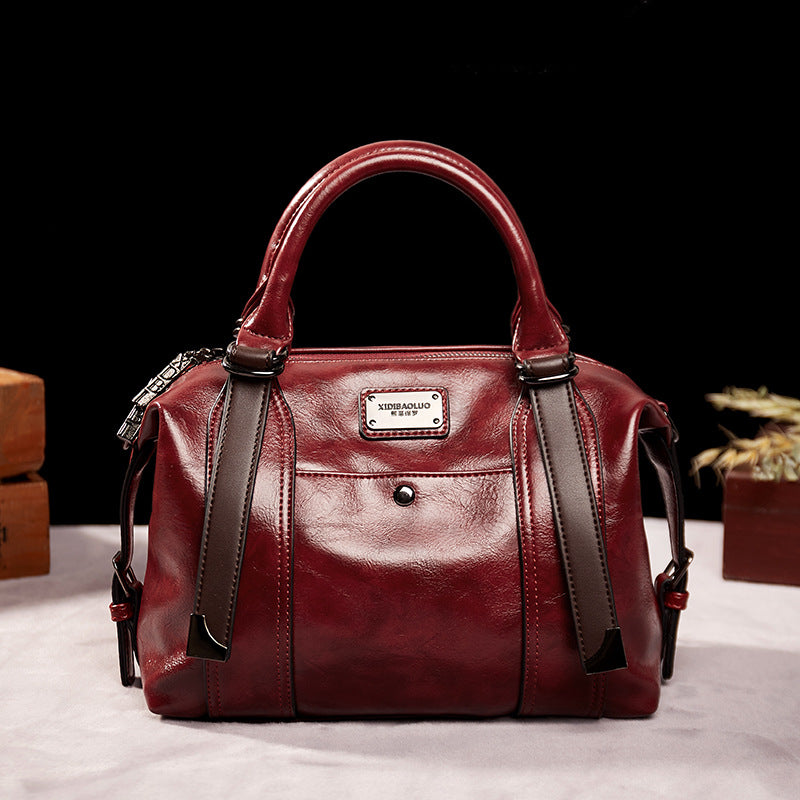 Women's Paul Retro Fashion Portable Large Capacity Handbags