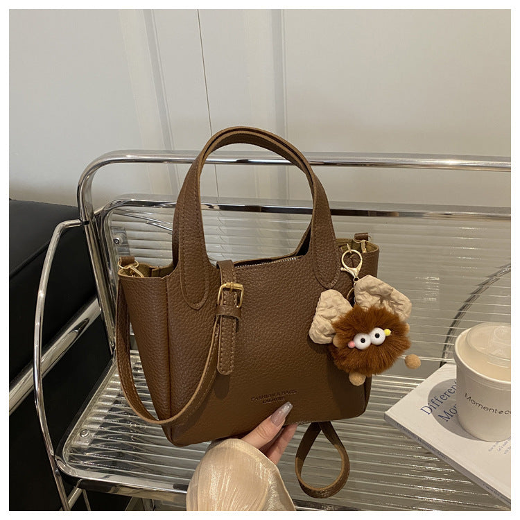 Women's Solid Color Fashion Retro Autumn Simple Women's Shoulder Bag