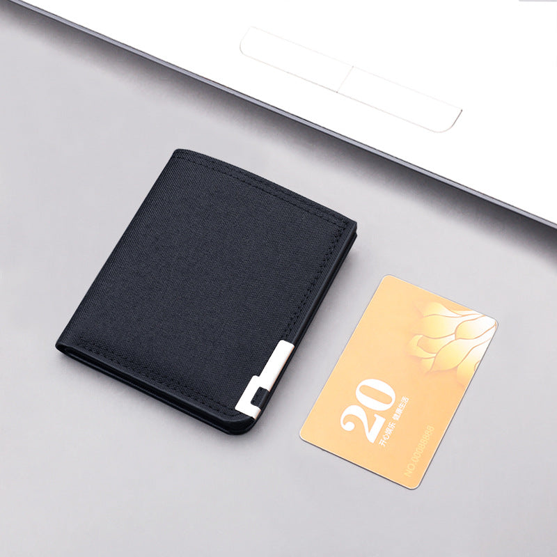 Men's Driving License One Canvas Short Card Holder