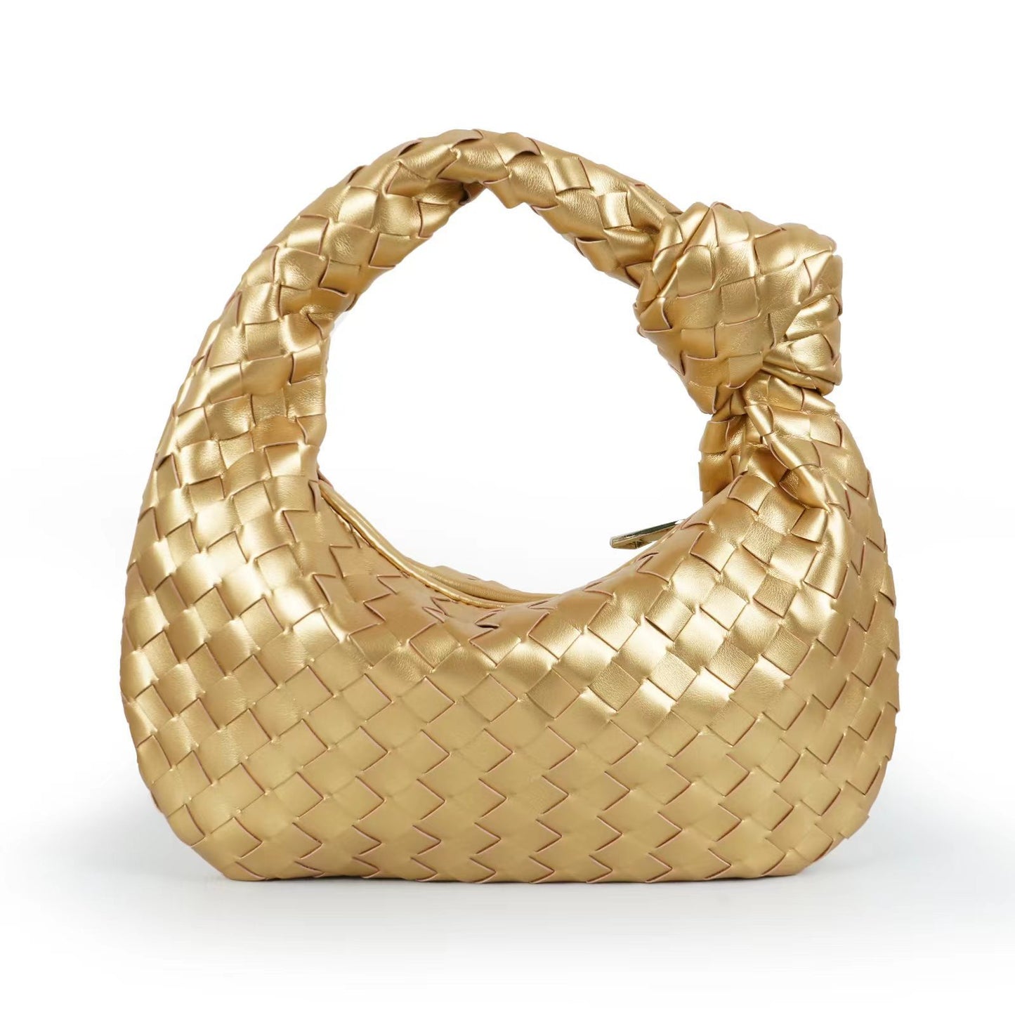 Women's High Quality Handmade Woven Gold Hardware Handbags