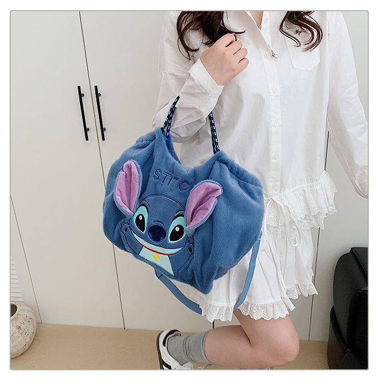 Women's Rabbit Plush Make-up Cute Stitch Doll Women's Messenger Bag