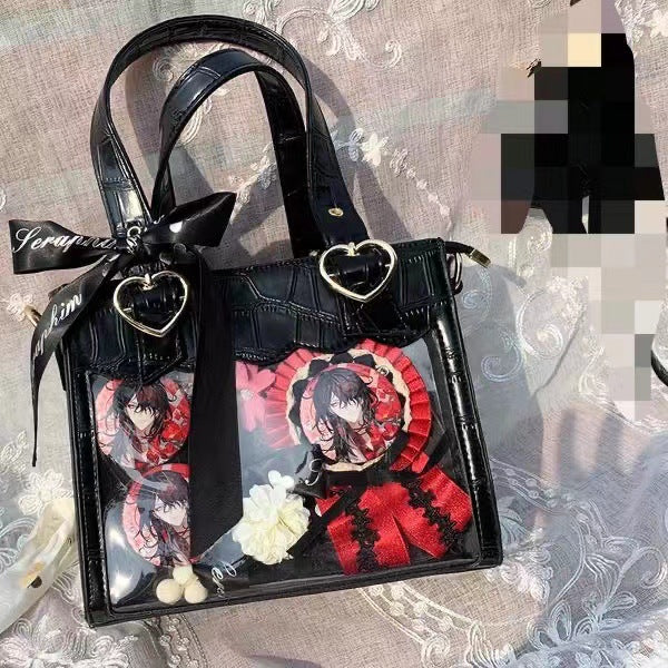 Pattern Cartoon Double-sided Commuter Elegant Ribbon Portable Crossbody Bags