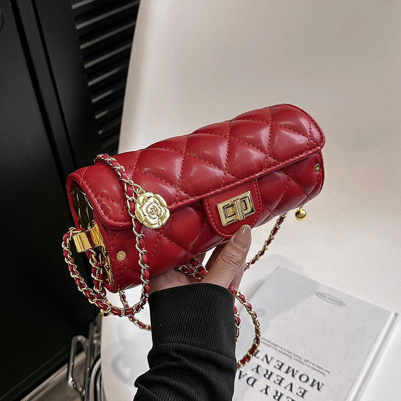Classic Style Round Cylindrical Mini Versatile Phone Bags