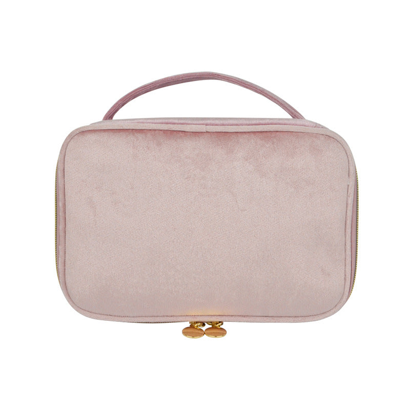 Veet Cloth Cover Design Large Capacity Portable Makeup Bag