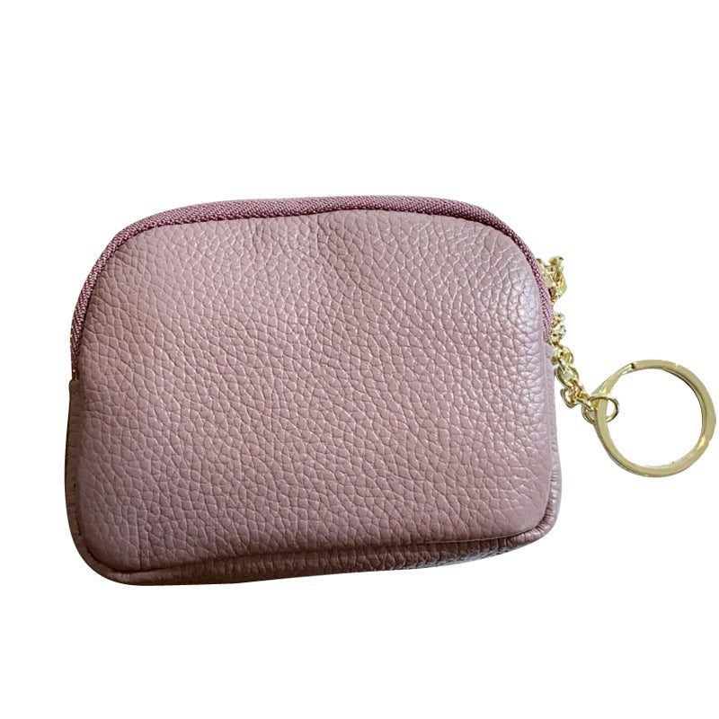 First Layer Cowhide Mini Female Genuine Leather Coin Purses