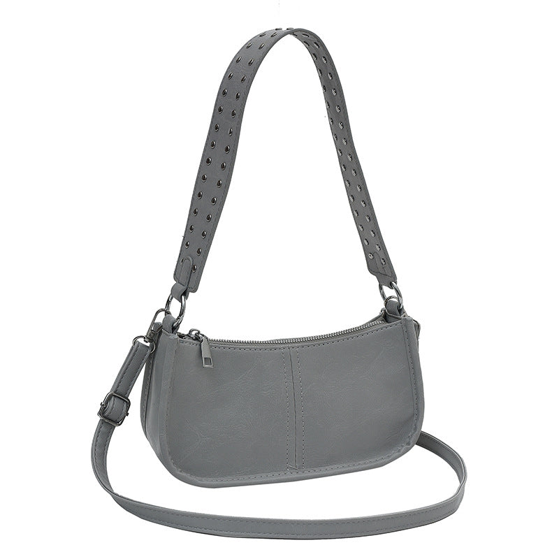 Attractive Women's Fashion Rivet Simple Texture Bags