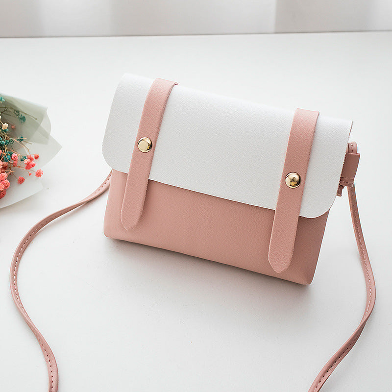 Korean Style Candy Color Contrast Simple Small Square Bags