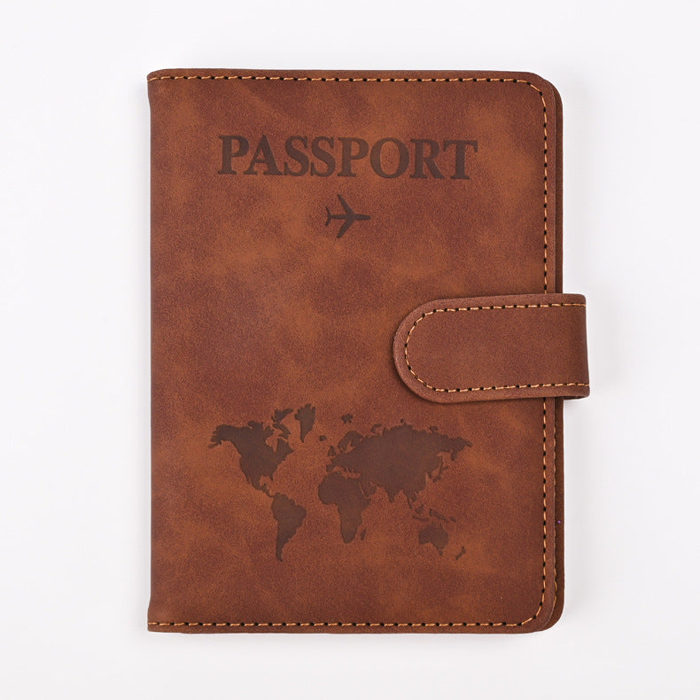 Color Changing Map Passport Cover Ticket Card Holder