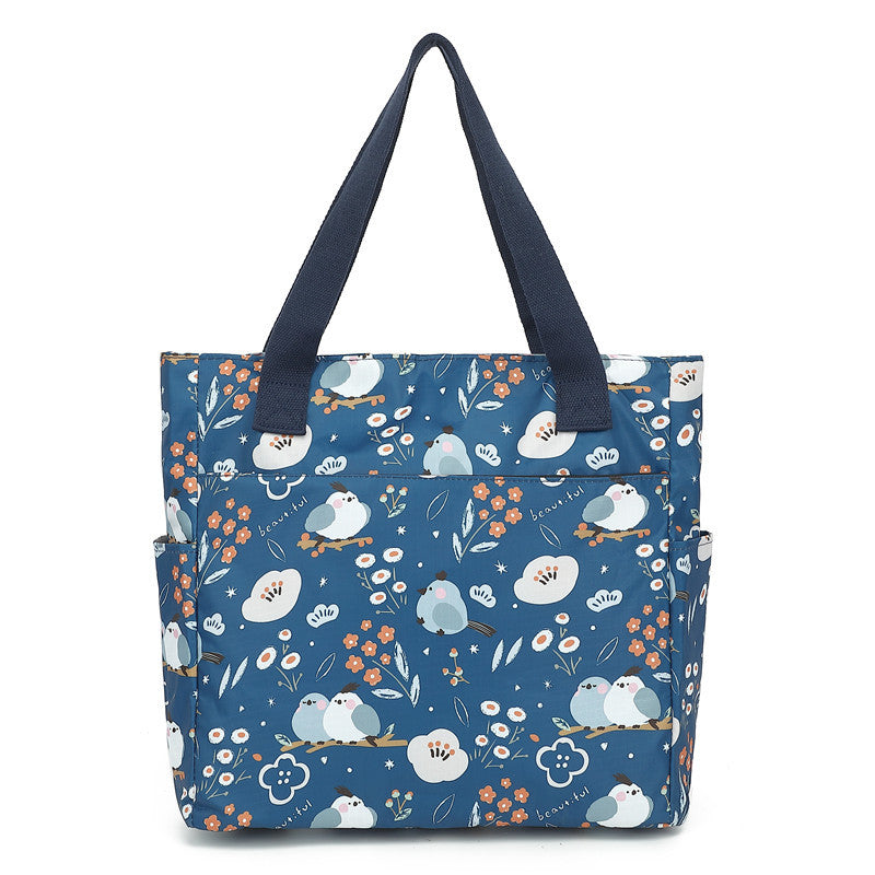 Women's Waterproof Printed Lightweight Portable Simple Commuter Women's Shoulder Bag