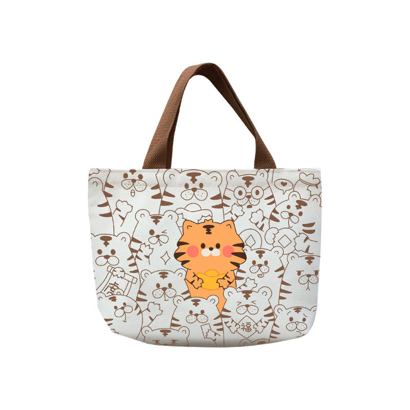 Women's Canvas Lunch Hand Holding Gift Handbags