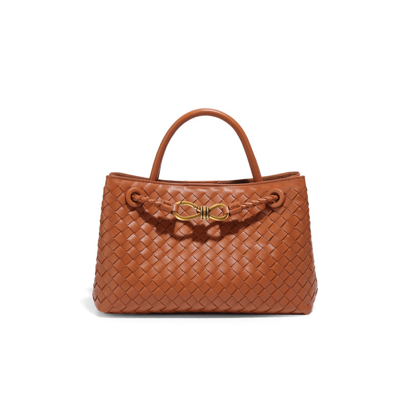 Women's Fashion Horizontal Hand-woven Large Capacity Commuter Bags