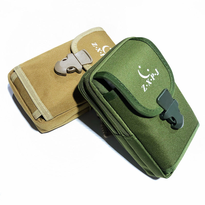 Men's Canvas Mobile Large Construction Site Thickened Men's Waist Packs