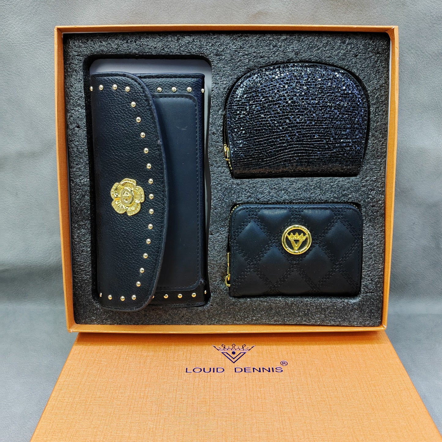 Stylish Pretty Three-piece Gift Box Sets Card Holder