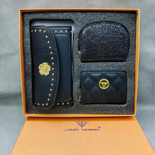 Stylish Pretty Three-piece Gift Box Sets Card Holder