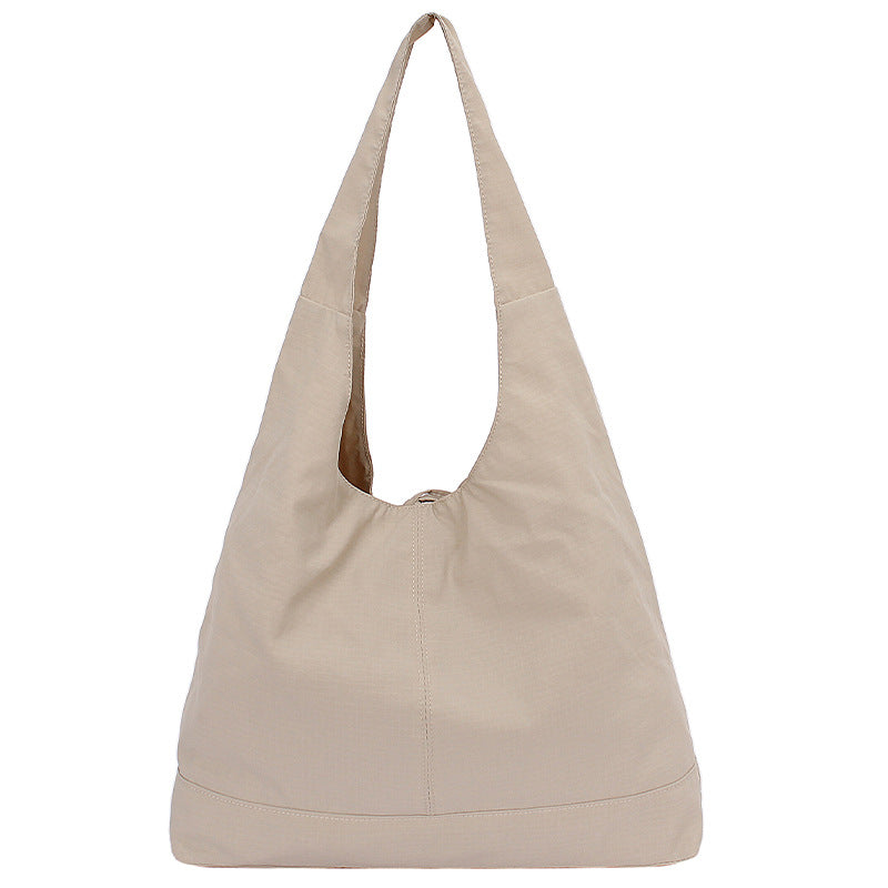 Capacity Simple Plain Bow Canvas Idle Style Commuter Tote Bags