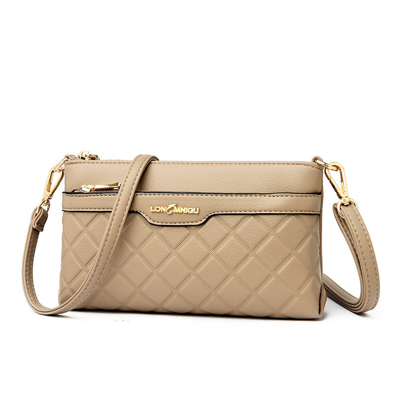 Women's Fashion Rhombus Mother's Mobile Change Women's Messenger Bag