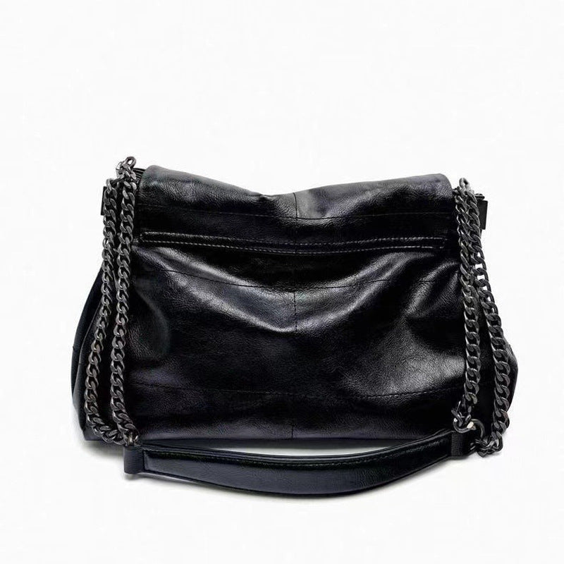 Women's Black Rock Style Flip Wandering Poor Tote Bags