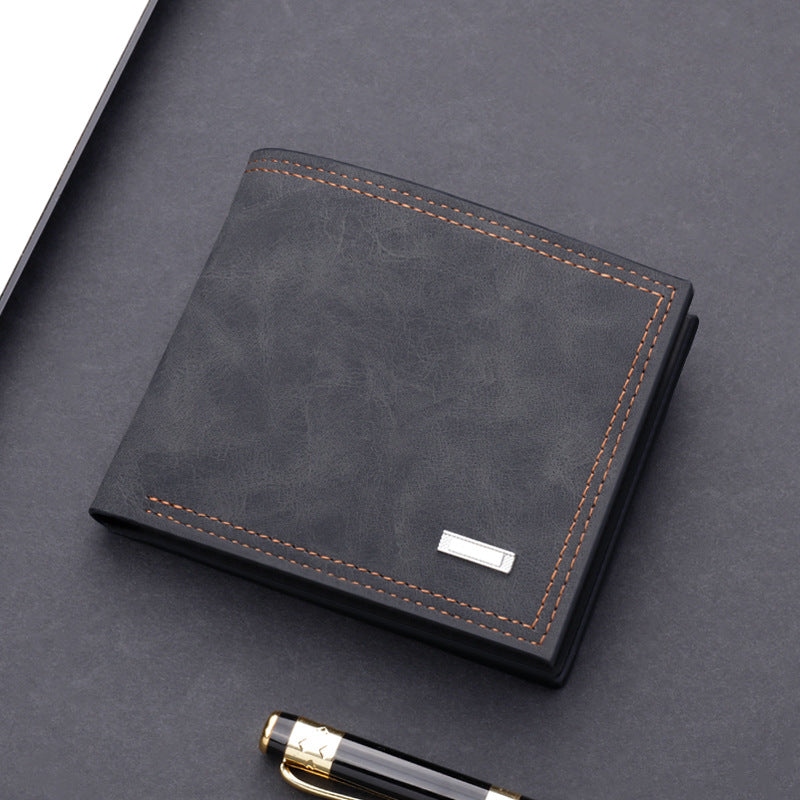 Men's Leather Multiple Slots Can Put Driving License Men's Wallets