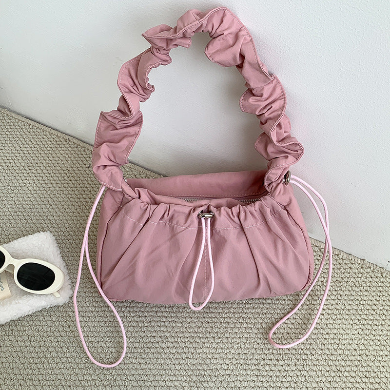 Pleated Underarm Cloud Simple Graceful Korean Shoulder Bags
