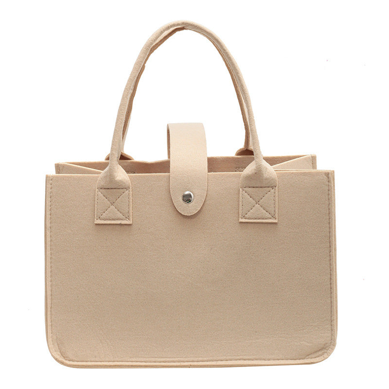 Clean Portable Felt Wedding Gift Commuting Handbags