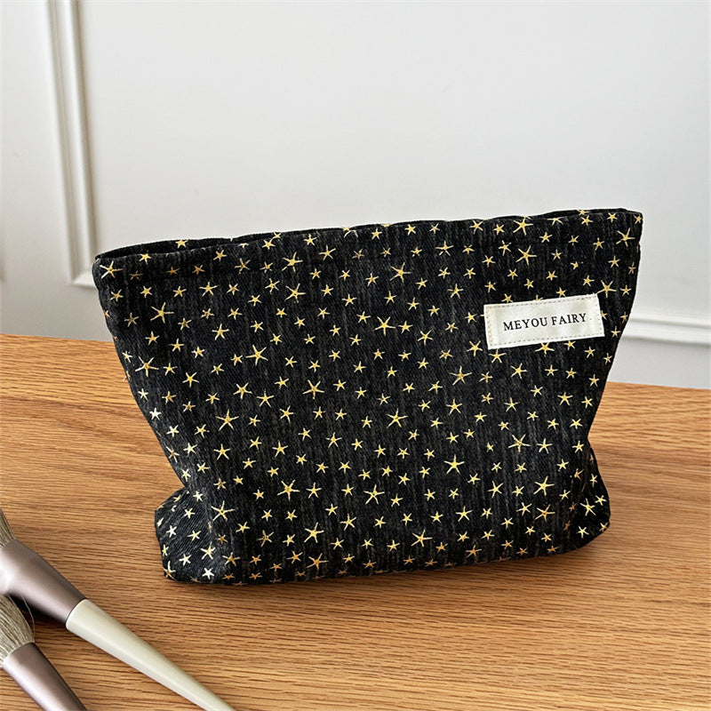 Classic Style Sweet Korean Portable Skin Care Large Makeup Bag