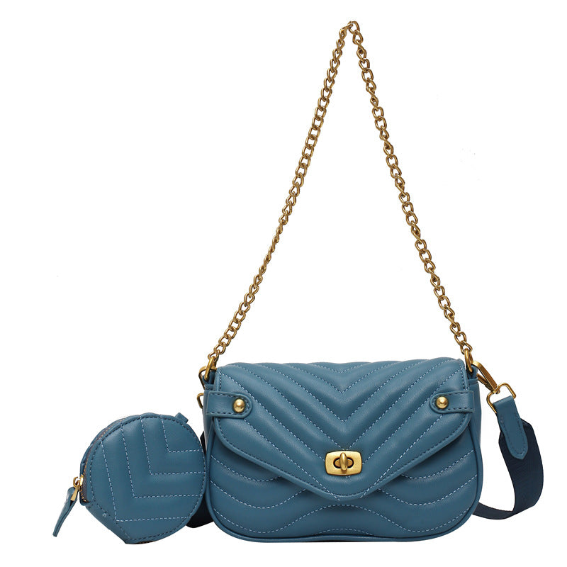 Female Oblique Summer Niche Design Chain Crossbody Bags