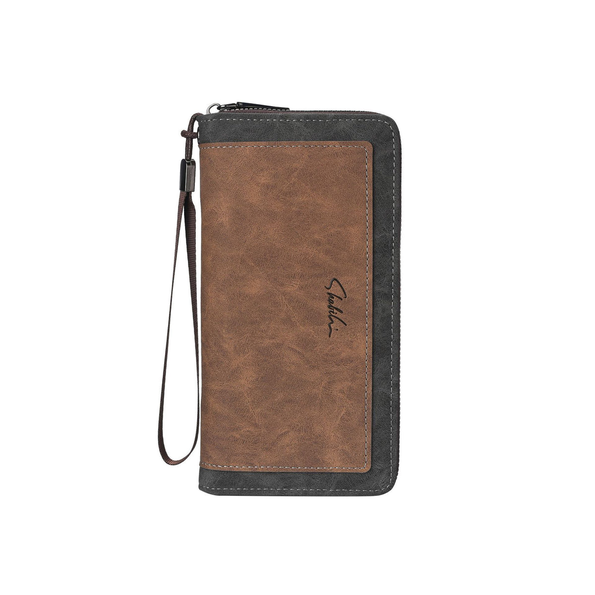 Men's Summer Long Color Matching Multiple Slots Hand Holding Large Capacity Men's Wallet
