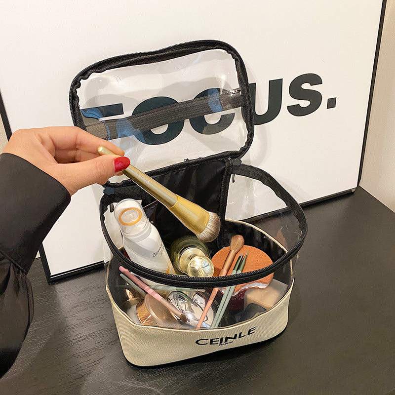 Women's Transparent Large Capacity Portable High-grade Cosmetics Bags