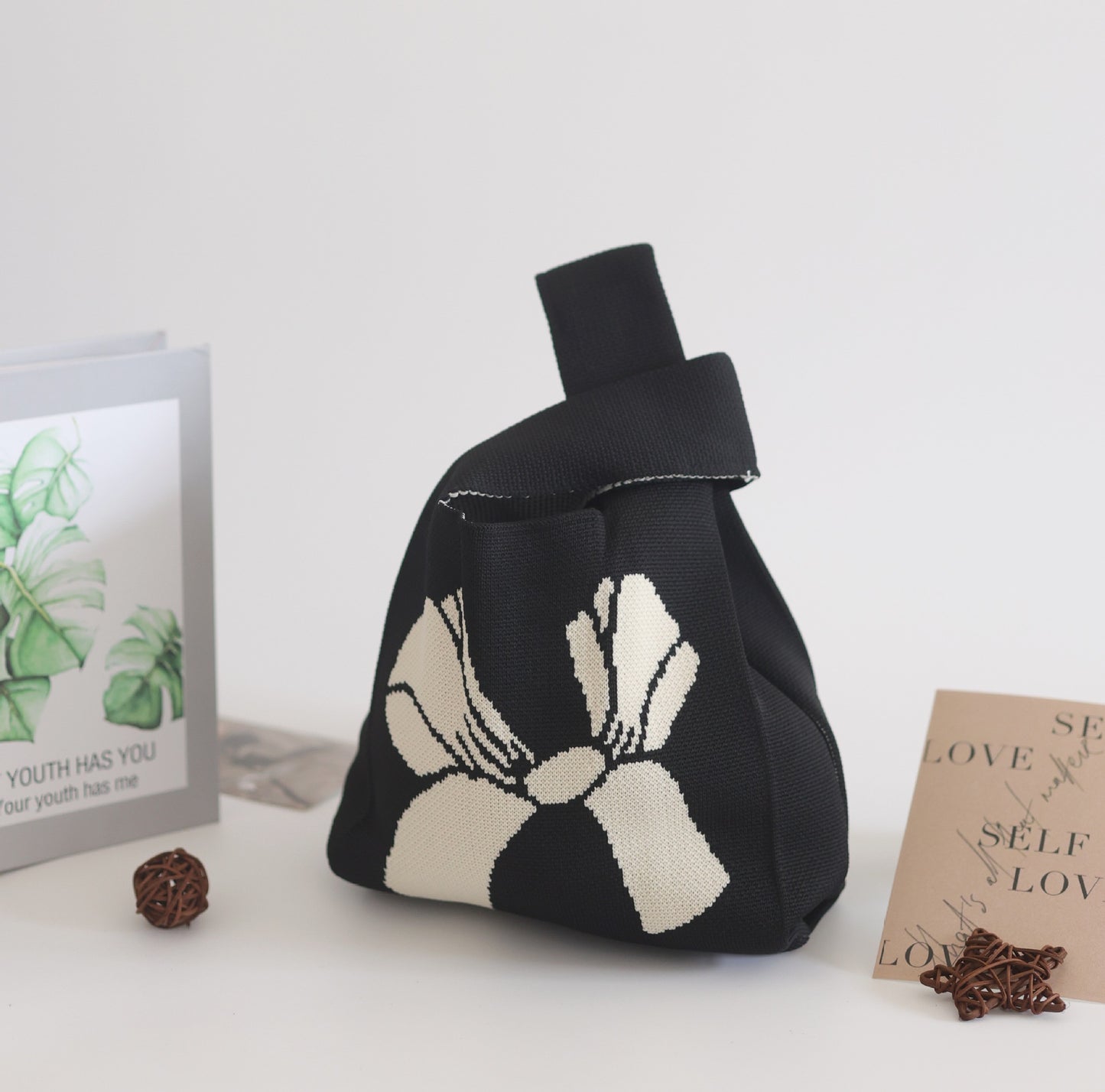 Unique Women's Knitted Woven Vest Simple Handbags