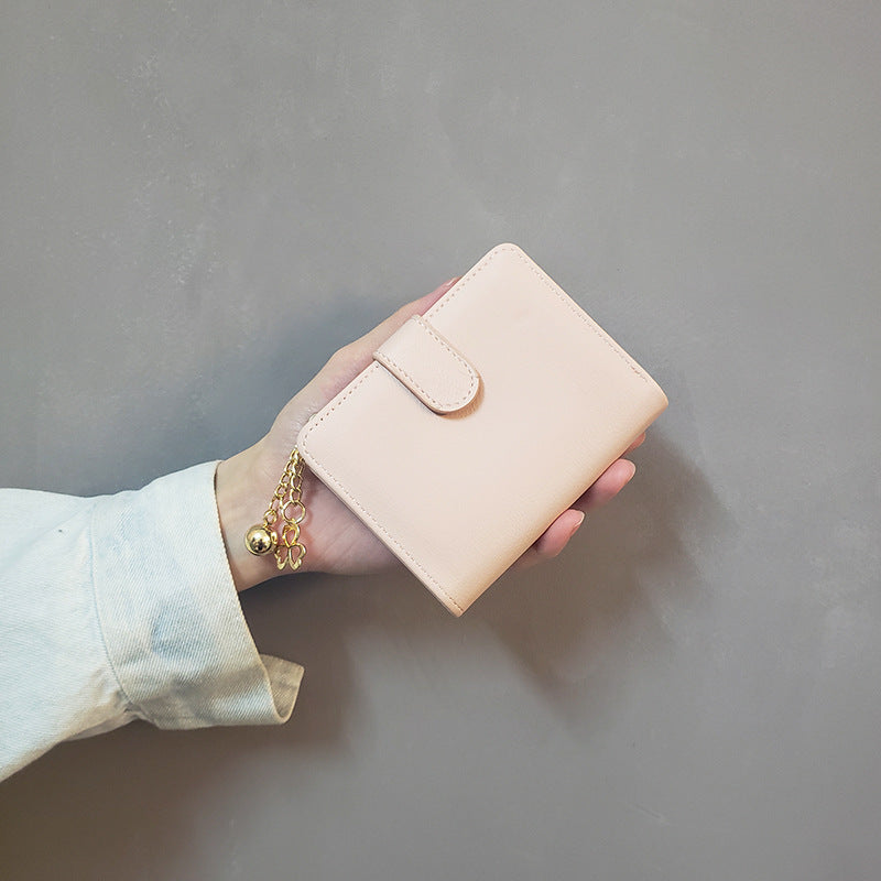 Women's Solid Color Single Large Capacity Zipper Short Fashion Ladies Wallets