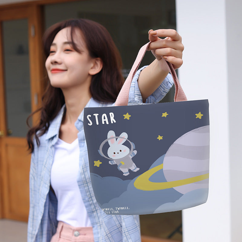 Women's Canvas Cartoon Cabs Korean Style Bags