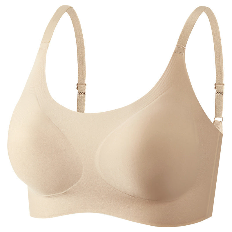 Women's Seamless Underwear Wireless Big Chest Show Everyday Bras